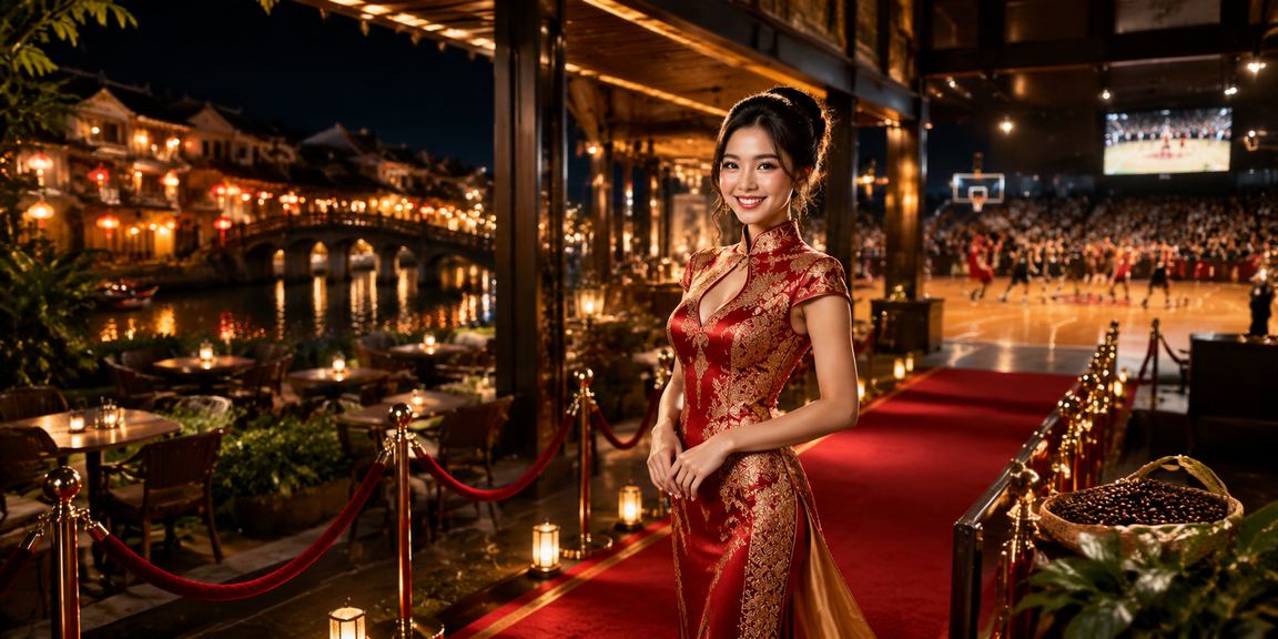 Người dùng đặt cược bóng rổ tại quán cà phê Hội An qua điện thoại